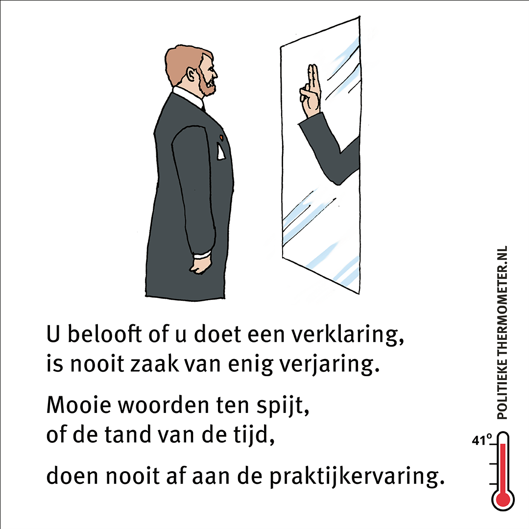 Eed aan de Koning Bordes scene Nieuw kabinet